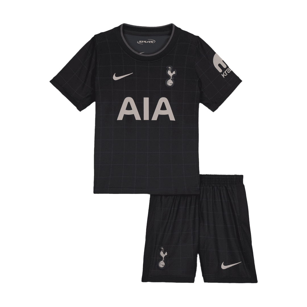Gyerek Tottenham Hotspur 
 Idegenbeli 
Mez 
 
Készlet (Mez + Nadrág)2025/26 
 Fekete