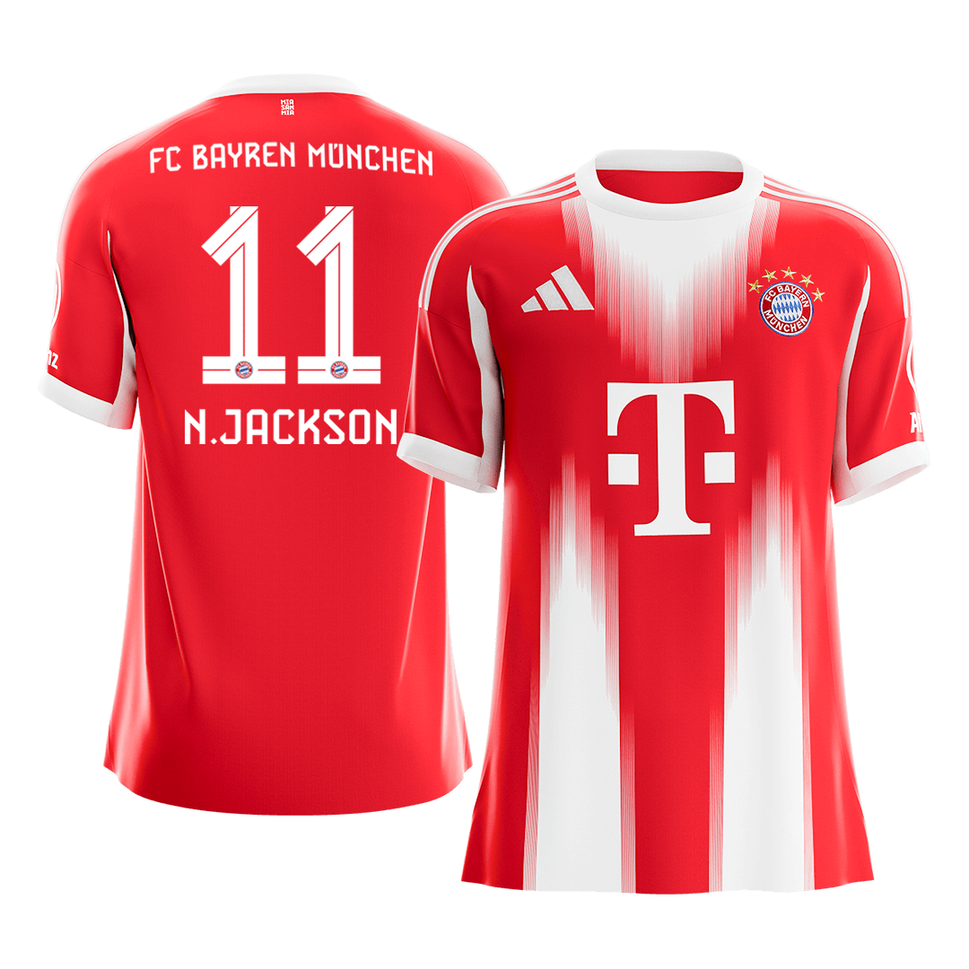 N.JACKSON #11 Bayern Munich
 Otthon Futball Mez 2025/26 Piros