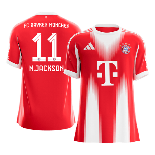 N.JACKSON #11 Bayern Munich
 Otthon Futball Mez 2025/26 Piros