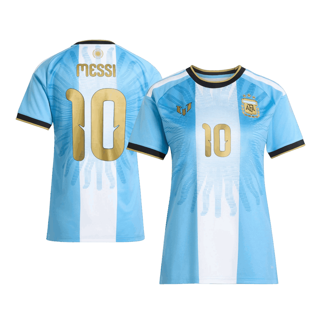 Női MESSI #10 Argentina Futball Mez 2026
