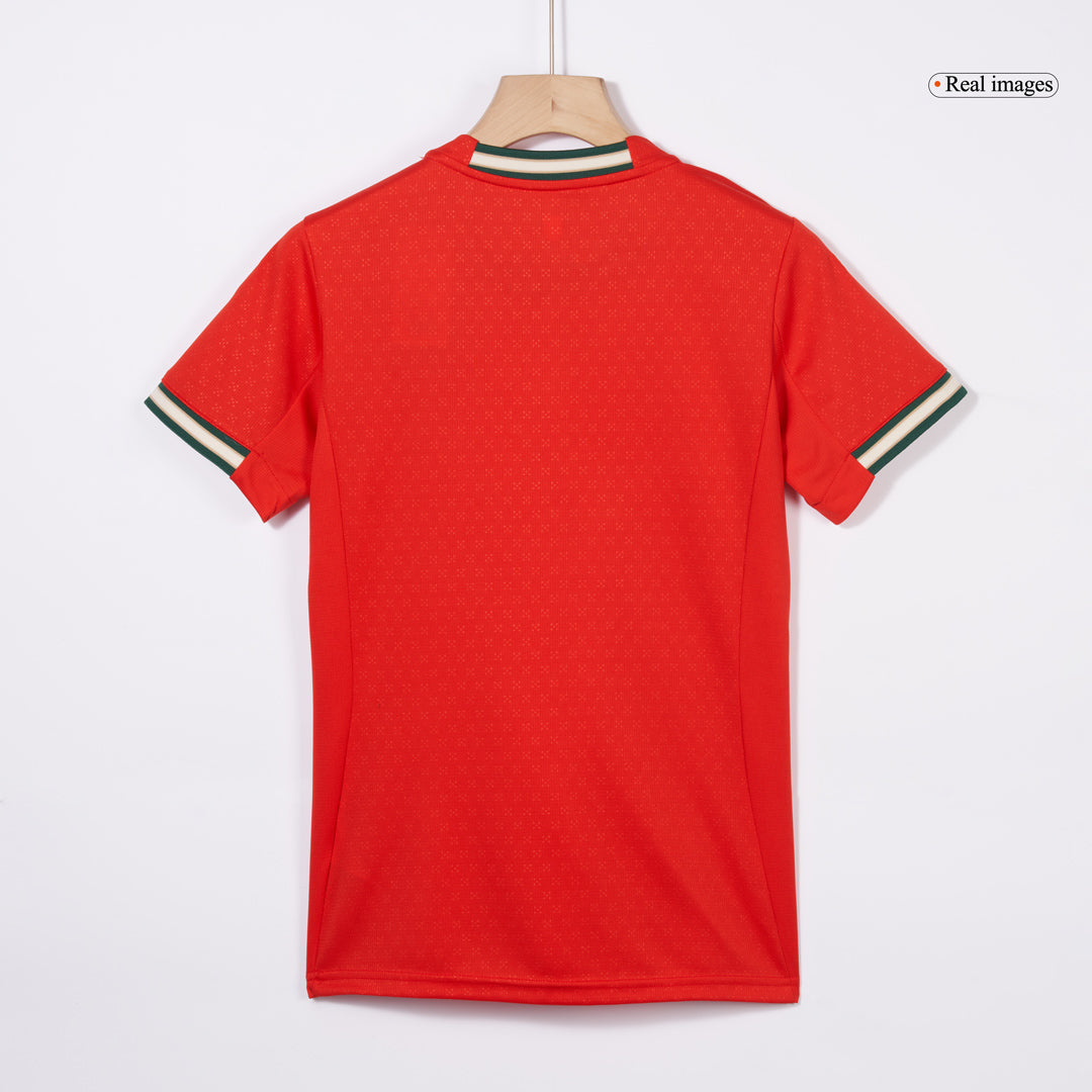 Női RONALDO #7 Portugal Otthon Futball Mez 2025 Piros