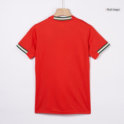 Női RONALDO #7 Portugal Otthon Futball Mez 2025 Piros