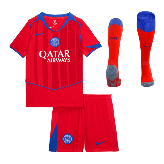 PSG Gyerek Harmadik Mez Készlet(Mez+Nadrág+Zokni) 2025/26 Piros