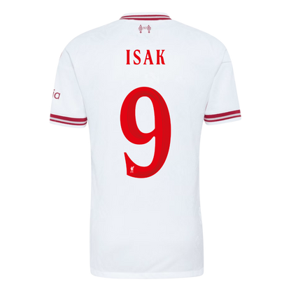 ISAK #9 Liverpool Játékos Verzió Idegenbeli Mez 2026/27 Fehér - UCL