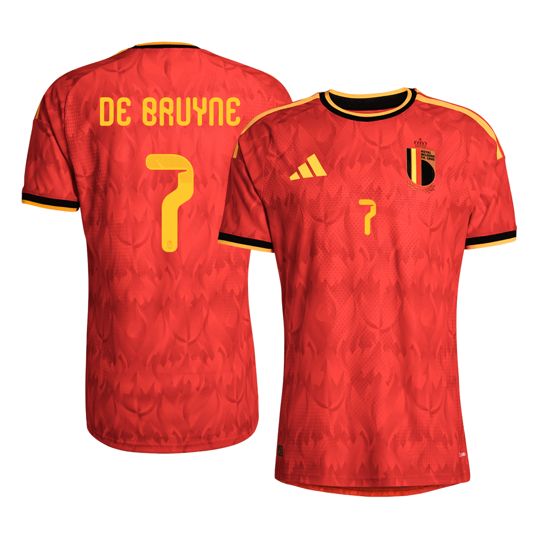 DE BRUYNE #7 Belgium Otthon Mez 2026 Piros