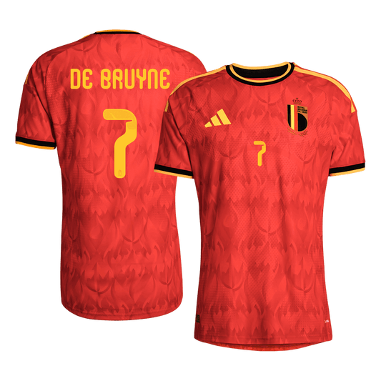 DE BRUYNE #7 Belgium Otthon Mez 2026 Piros