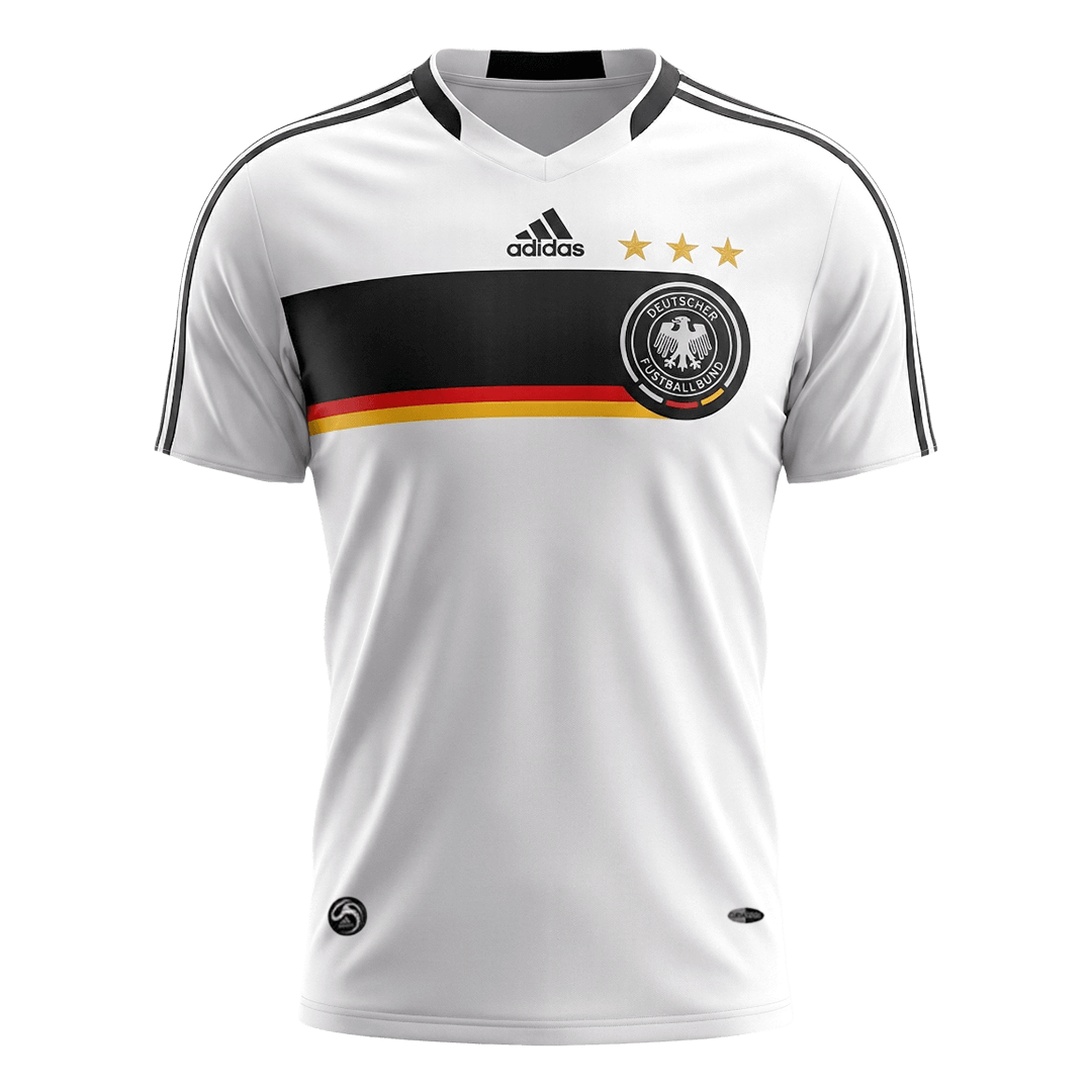Germany Hazai Retro Futball Mez 2008 Fehér 2025/26