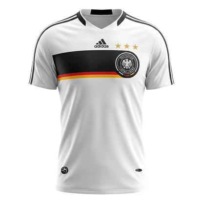 Germany Hazai Retro Futball Mez 2008 Fehér 2025/26