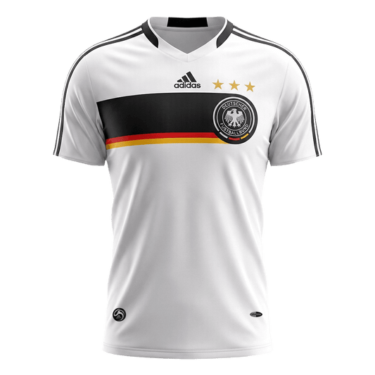 Germany Hazai Retro Futball Mez 2008 Fehér 2025/26