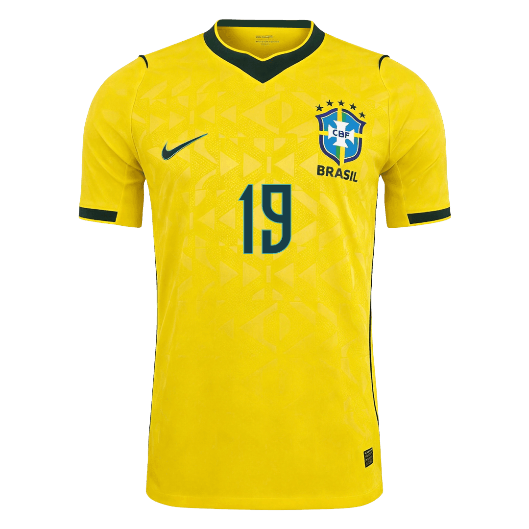 ENDRICK #19 Brazil Játékos Verzió Hazai Mez Világbajnoki 2026 Sárga