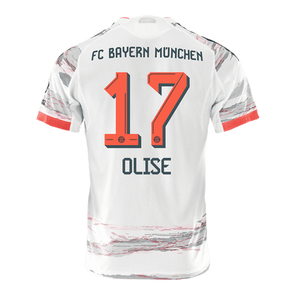 OLISE #17 Bayern Munich Játékos Idegenbeli Mez 2025/26 Fehér