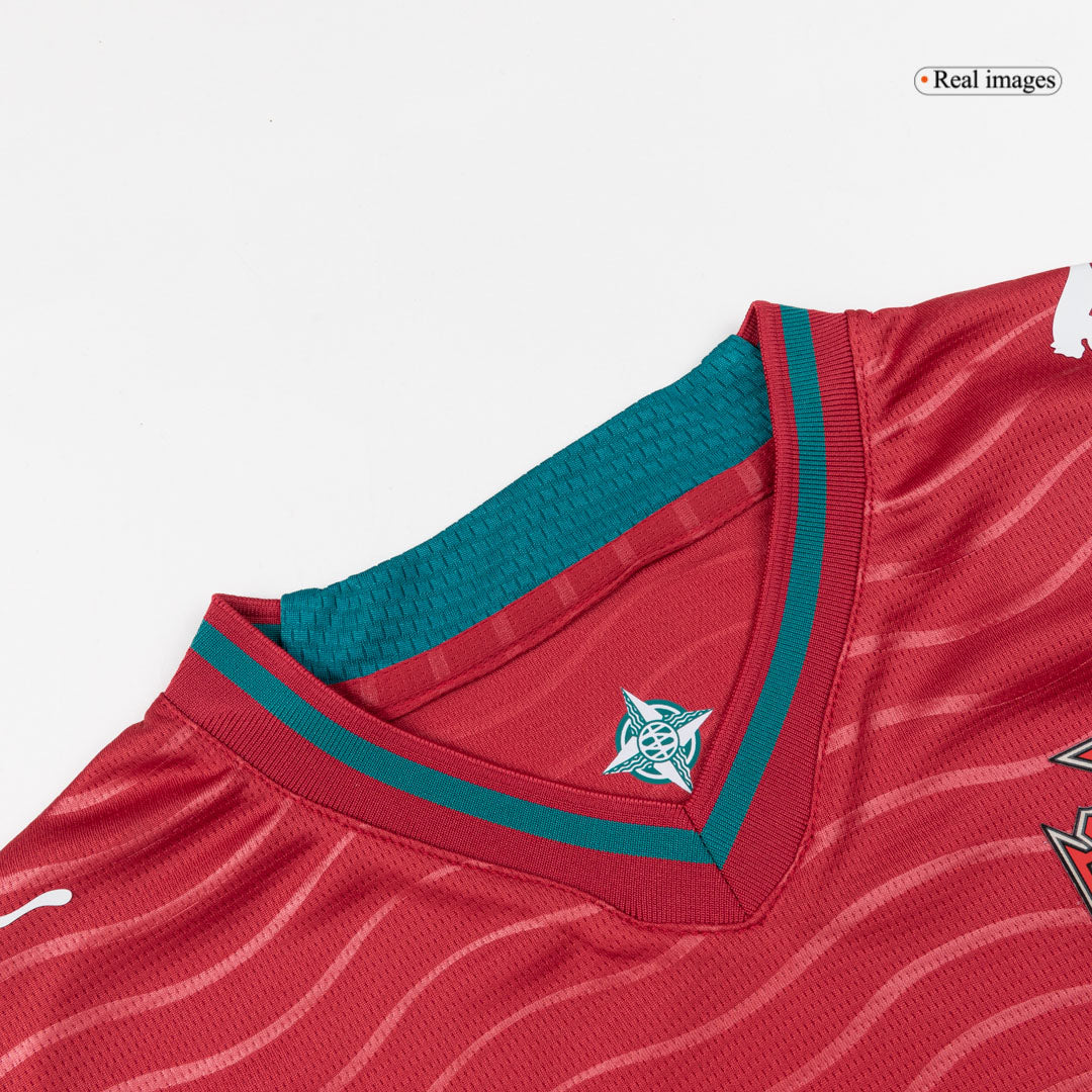Portugal B. FERNANDES #8 Gyerek Hazai Világbajnokság Mez Készlet(Mez+Nadrág) 2026 Piros