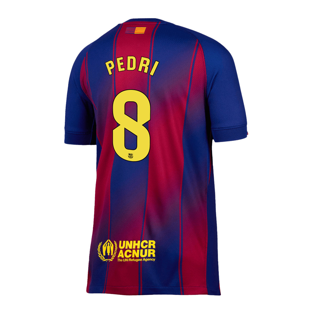 PEDRI #8 Barcelona Otthon Soccer Mez 2025/26 Piros&Kék