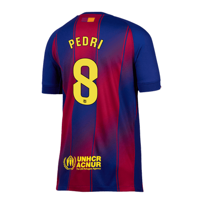 PEDRI #8 Barcelona Otthon Soccer Mez 2025/26 Piros&Kék