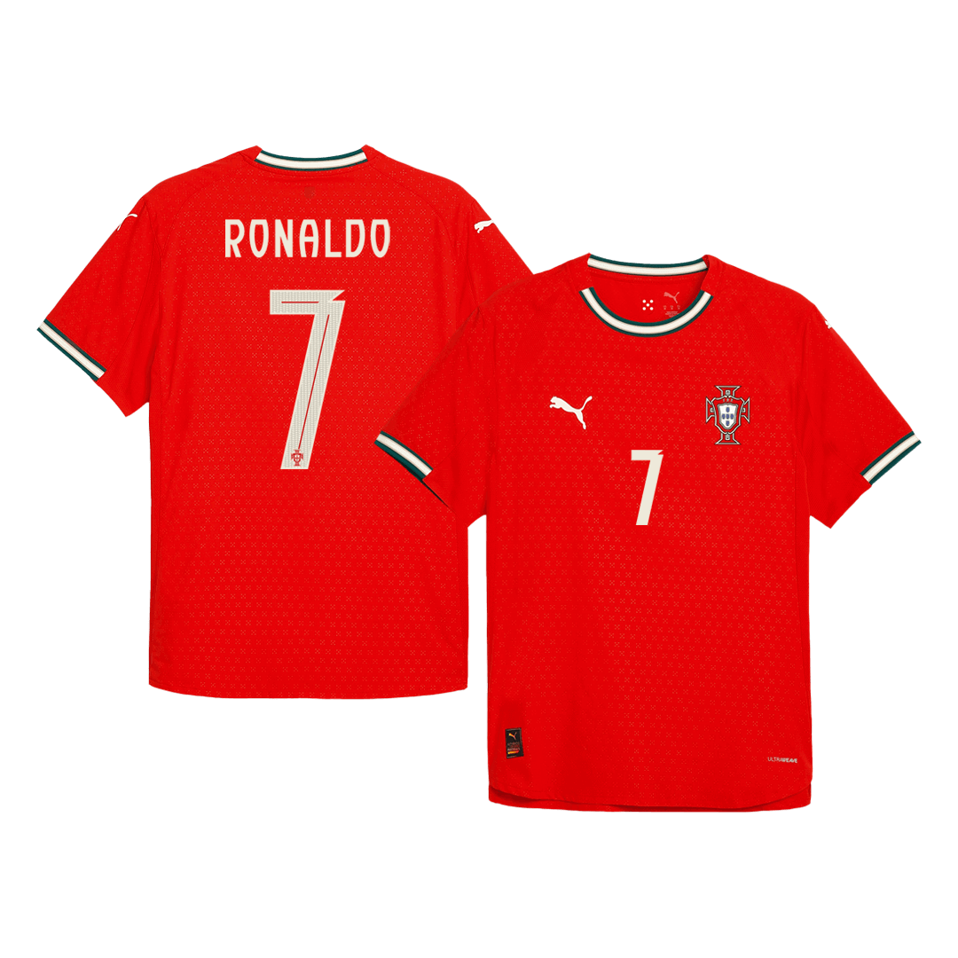 RONALDO #7 Portugal Játékos Otthon Mez 2025 Piros