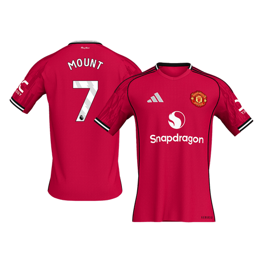 MOUNT #7 Manchester United
 Otthon Futball Mez 2025/26 Piros