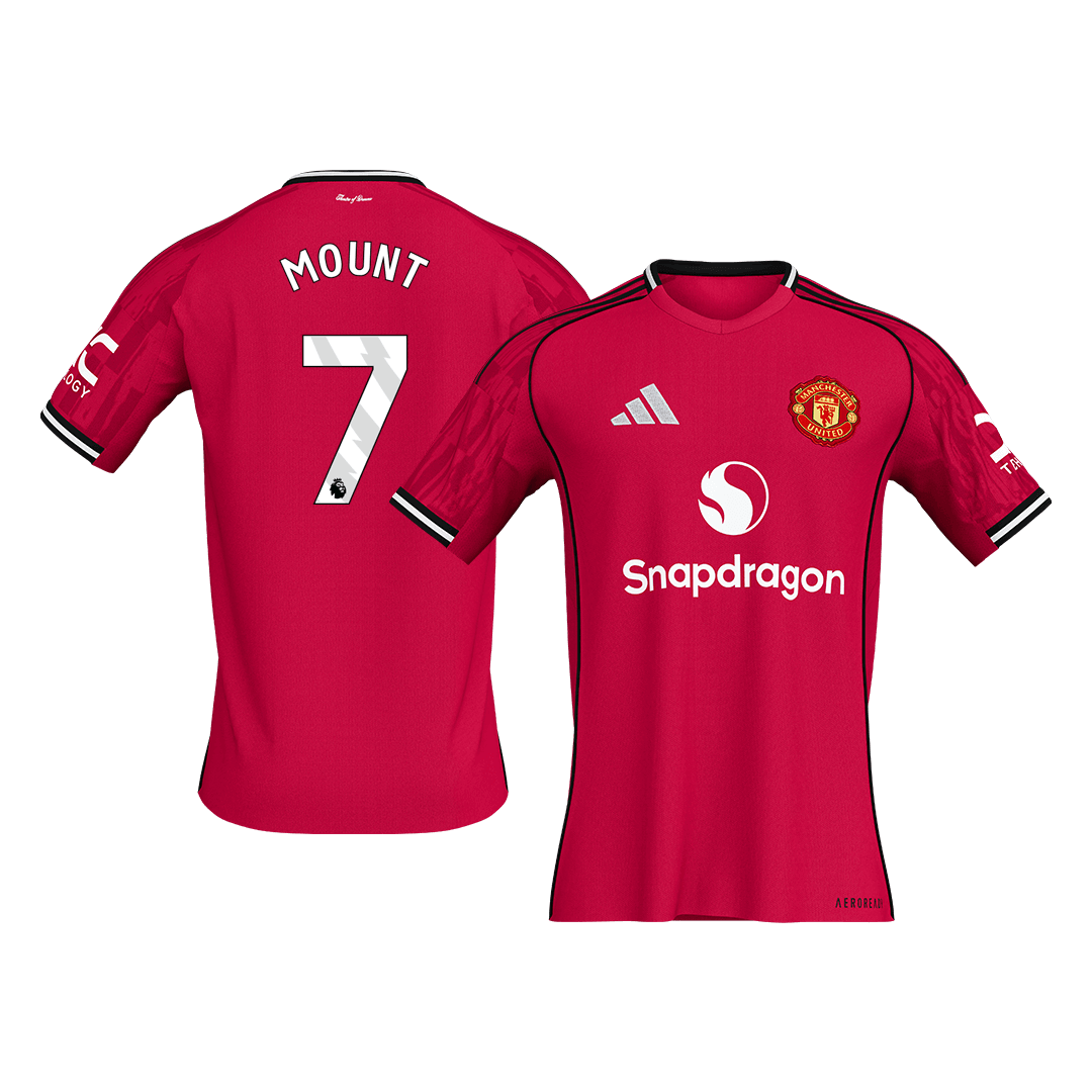 MOUNT #7 Manchester United
 Otthon Futball Mez 2025/26 Piros