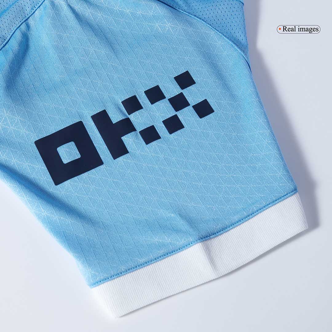 REIJNDERS #4 Manchester City Játékos Otthon Mez 2025/26 Kék