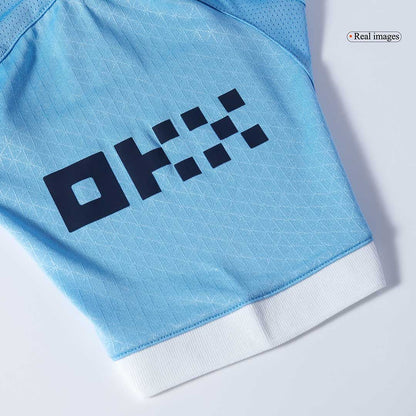 REIJNDERS #4 Manchester City Játékos Otthon Mez 2025/26 Kék