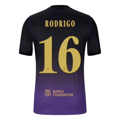 RODRIGO #16 Barcelona Játékos Verzió Idegenbeli Mez 2026/27 - UCL