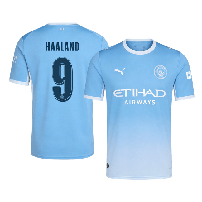HAALAND #9 Manchester City Hazai Mez 2026/27 Kék