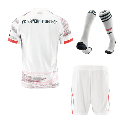 Bayern Munich Idegenben Mez Szett (Mez + Nadrág + Zokni) 2025/26- Fehér