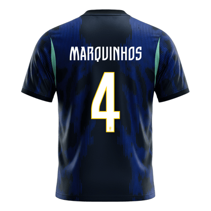 MARQUINHOS #4 Brazil Idegenbeli Mez 2026 Sötétkék