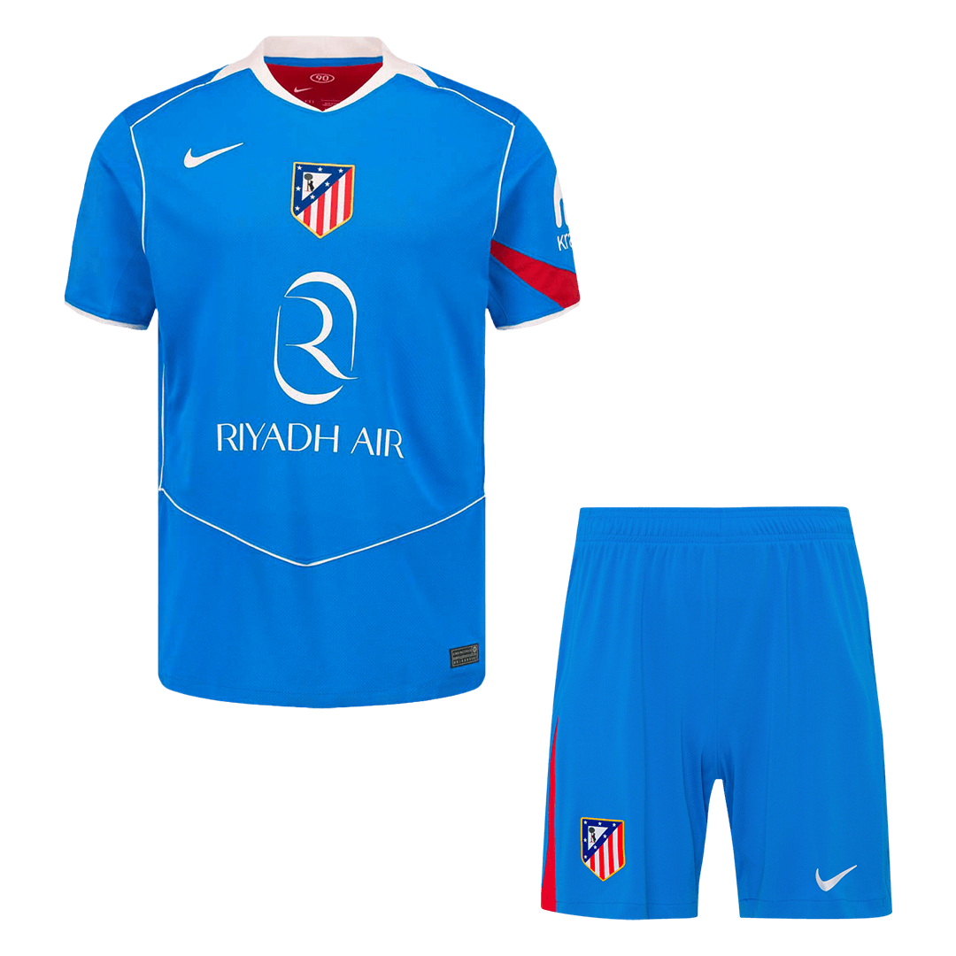 Atletico Madrid Harmadik Mez Szett (Mez+Nadrág) 2025/26 Kék
