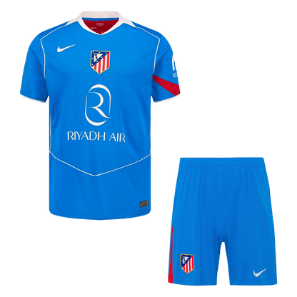 Atletico Madrid Harmadik Mez Szett (Mez+Nadrág) 2025/26 Kék