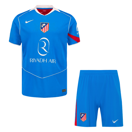 Atletico Madrid Harmadik Mez Szett (Mez+Nadrág) 2025/26 Kék