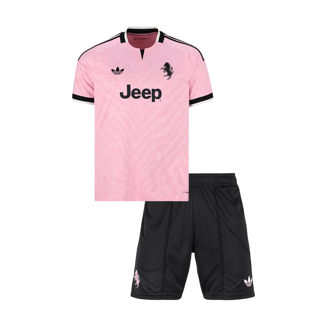 Juventus Gyerek Idegenbeli Mez 2026/27 Rózsaszín