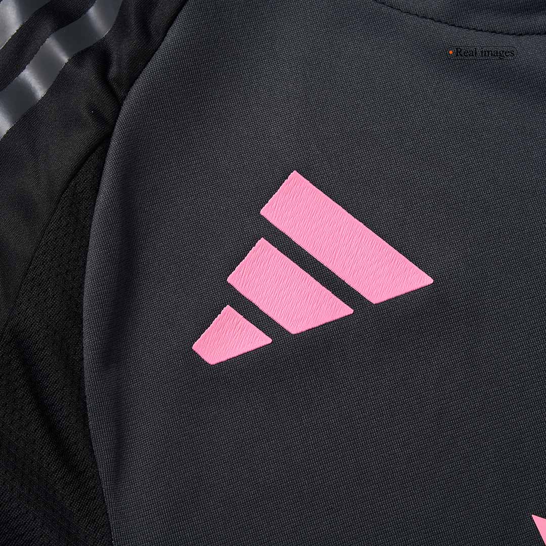 DE PAUL #7 Hiteles Inter Miami CF Idegenbeli Soccer Mez 2025 Fekete&Szürke