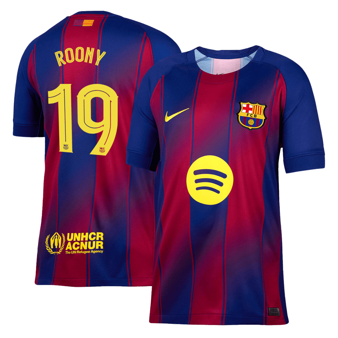 ROONY #19 Barcelona Otthon Futball Mez 2025/26    Piros&Kék - UCL