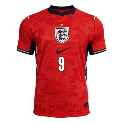 KANE #9 England Játékos Verzió Idegenbeli Mez Világbajnoki 2026 Piros