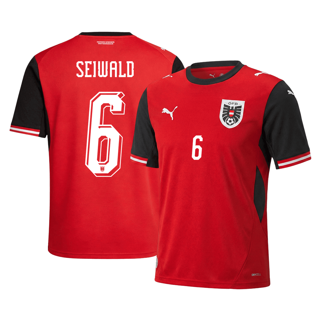 SEIWALD #6 Austria Hazai Mez Világbajnoki 2026 Piros