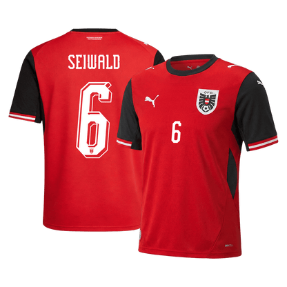 SEIWALD #6 Austria Hazai Mez Világbajnoki 2026 Piros