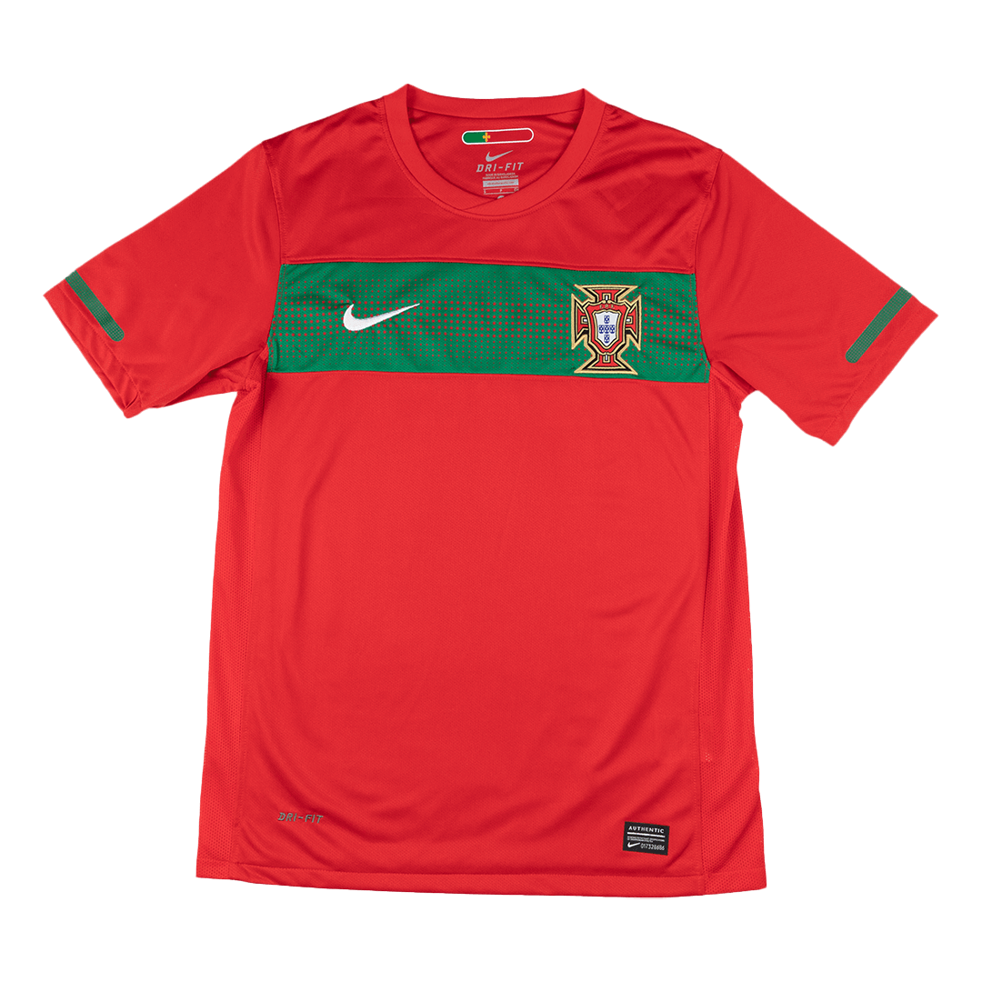 Portugal Otthon Retro Futball Mez 2010 Piros