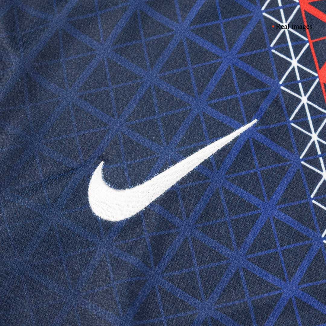 【Szuper Jó Minőségű】MARQUINHOS #5 PSG Otthon Soccer Mez 2025/26 Haditengerészet