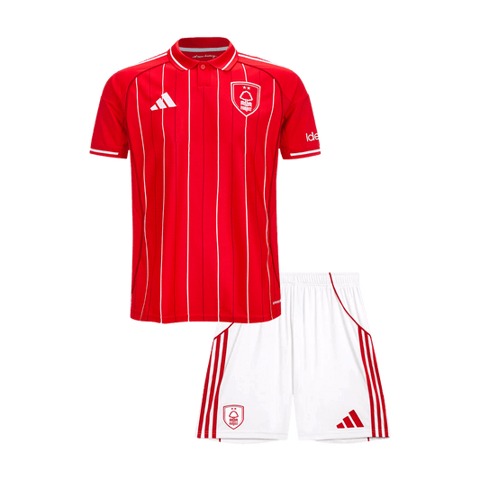 Nottingham Forest Gyerek Hazai Mez Készlet(Mez+Nadrág) 2025/26 Piros