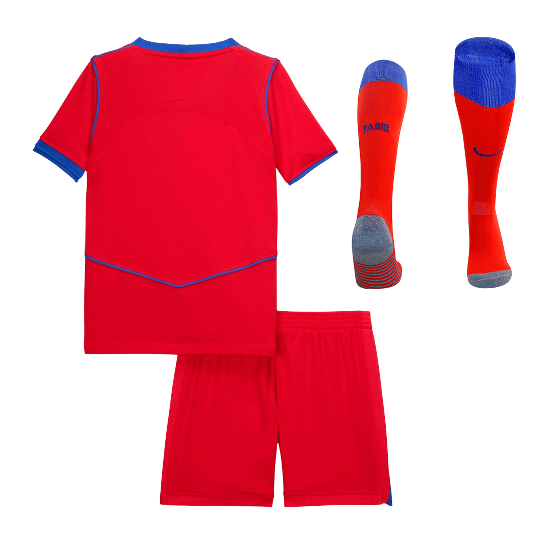 PSG Gyerek Harmadik Mez Készlet(Mez+Nadrág+Zokni) 2025/26 Piros