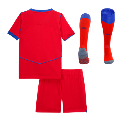 PSG Gyerek Harmadik Mez Készlet(Mez+Nadrág+Zokni) 2025/26 Piros