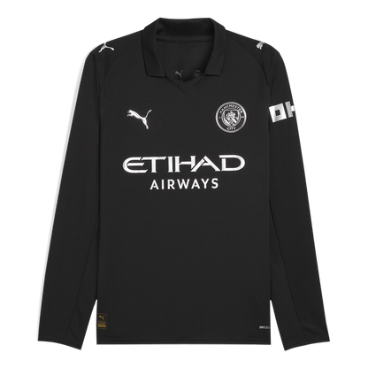 Manchester City 
 Idegen 
Hosszú Ujjú Futball Mez 
2025/26 
 Fekete