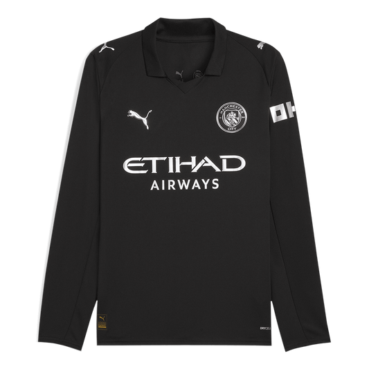 Manchester City 
 Idegen 
Hosszú Ujjú Futball Mez 
2025/26 
 Fekete