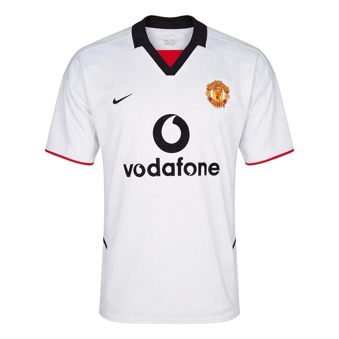Manchester United Idegenbeli Retro Futball Mez 2002/03 Fehér