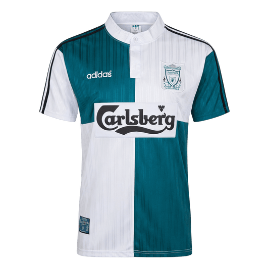 Liverpool Idegenbeli Retro Futball Mez 1995/96 Kék&Fehér