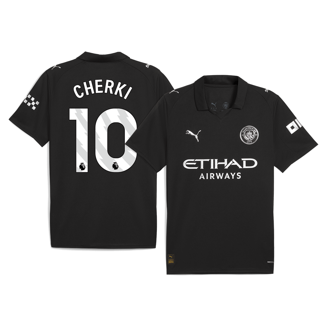 CHERKI #10 Manchester City Idegenbeli Mez 2025/26 Fekete