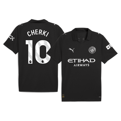 CHERKI #10 Manchester City Idegenbeli Mez 2025/26 Fekete