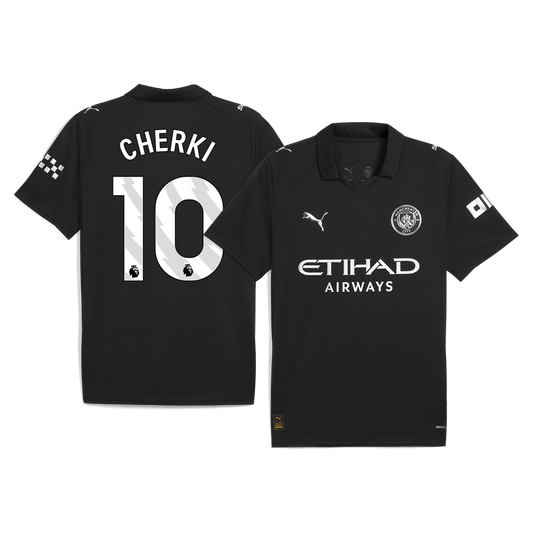 CHERKI #10 Manchester City Idegenbeli Mez 2025/26 Fekete