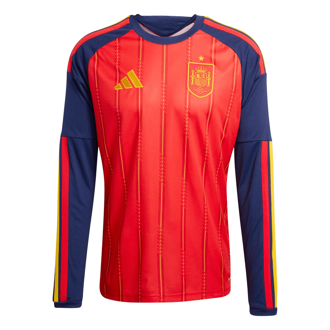 Spain Hazai Hosszú Ujjú Mez 2026 Piros