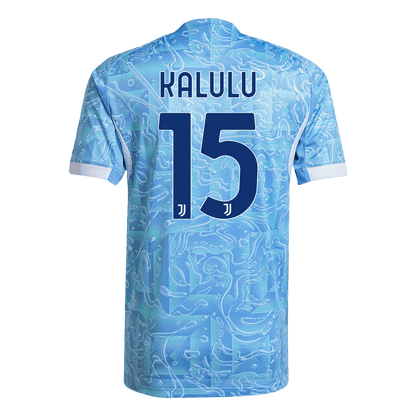 KALULU #15 Juventus Játékos Idegenbeli Mez 2025/26 Kék